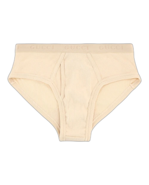 Gucci Cotton Ribbed Underwear White