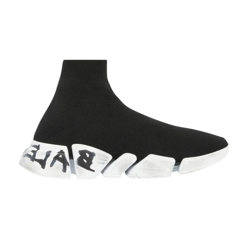Balenciaga Speed 2.0 Sneaker 'Worn-Out Graffiti - Black White' (Women's)