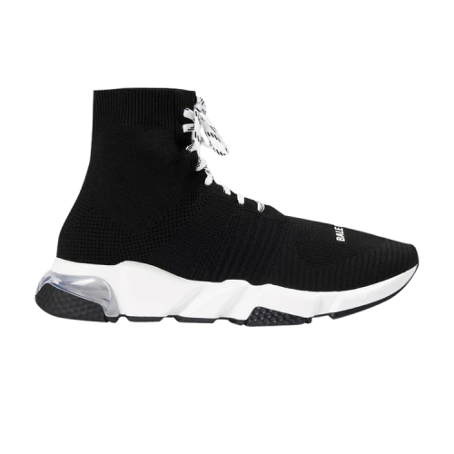 Balenciaga Speed Lace Up Trainer High 'Black Clear'