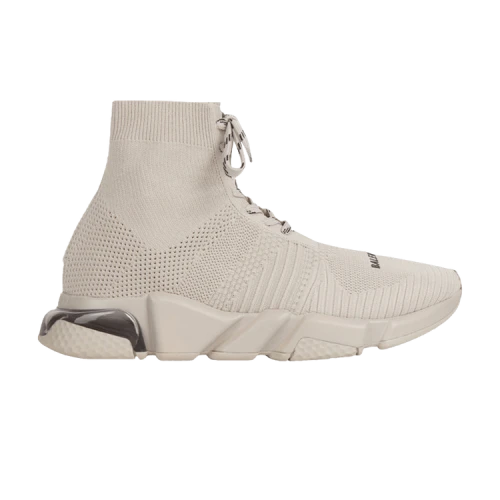 Balenciaga Speed Lace Up Trainer High 'Clear Sole - Sand'