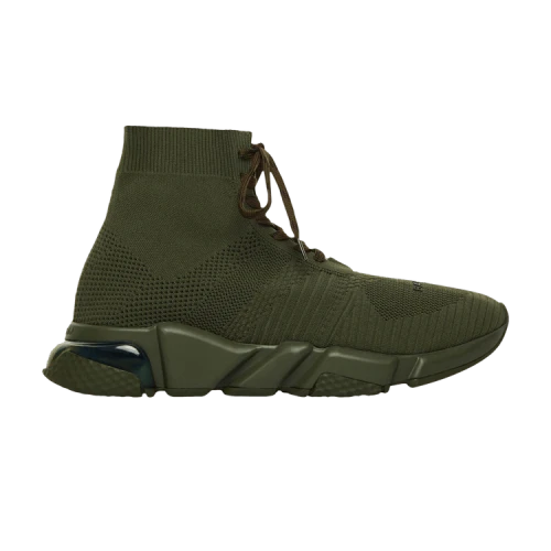 Balenciaga Speed Lace Up Trainer High 'Clear Sole - Khaki'