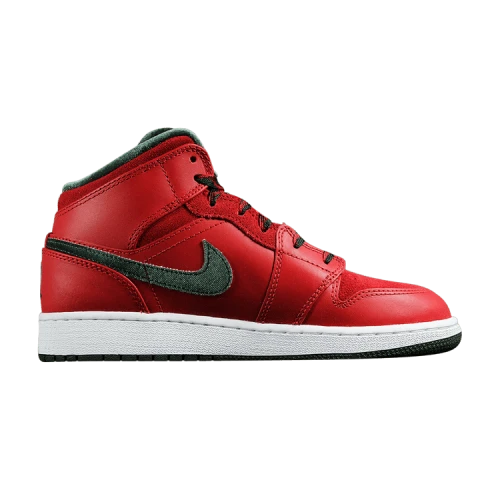 Air Jordan 1 Mid Premium BG Red Dark