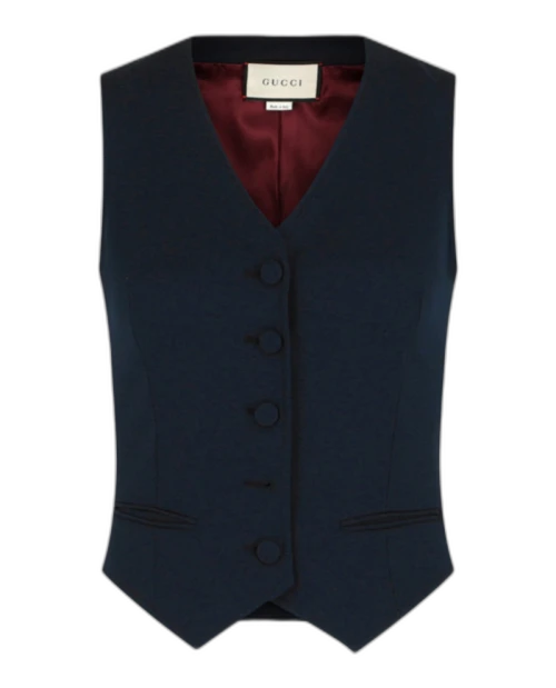Gucci Woven Vest Blue