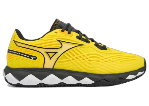 Mizuno Wave Enforce Tour 2 Vibrant Yellow Black Sand