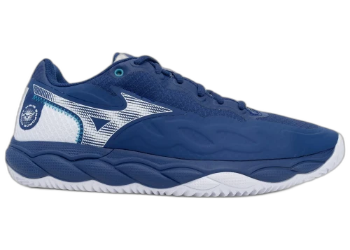 Mizuno Wave Enforce Court CC Bellwether Blue White Fjord Blue