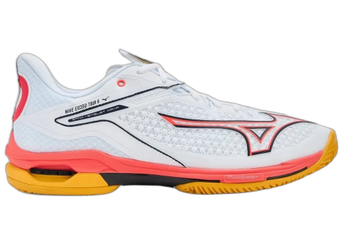 Mizuno Wave Exceed Tour 6 CC White Baritone Blue Fiery Coral