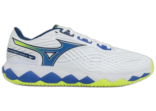 Mizuno Wave Enforce Tour 2 CC White Dazzling Blue Lightning