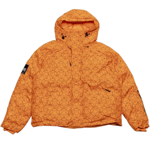 Puma x Pleasures Puffer Full Zip Jacket Orange Glo