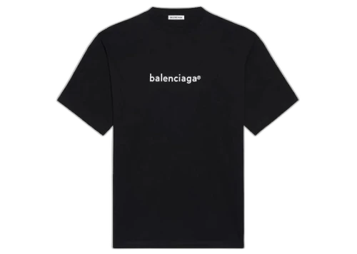Balenciaga Copyright Large Fit T-Shirt Black