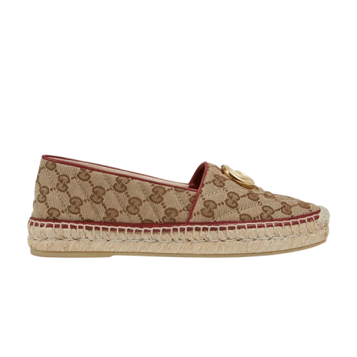 Gucci Espadrilles 'GG Matelassé - Brown Cherry Red' (Women's)