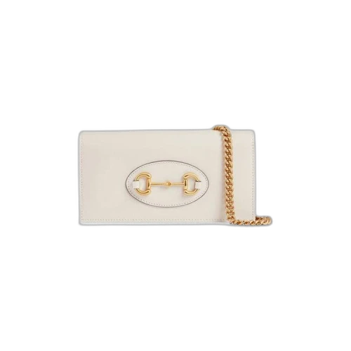 Gucci 1995 Horsebit Chain Wallet 'Mystic White'