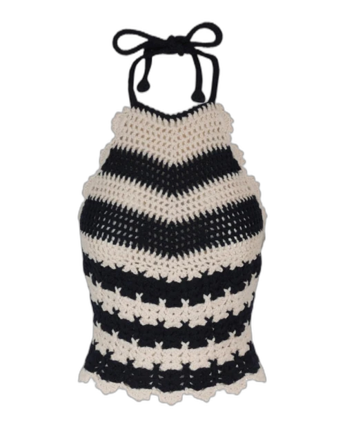 Gucci Crochet Backless Top Blue