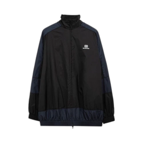 Balenciaga BB Print Nylon Full-Zip Jacket 'Navy'