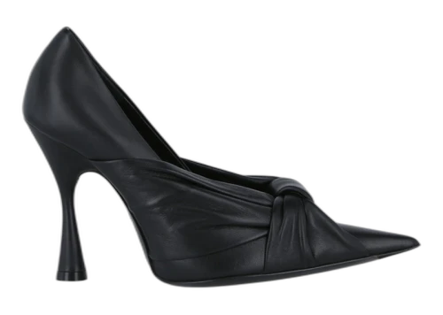 Balenciaga Drapy Pointed Toe Pumps Black (Women's)