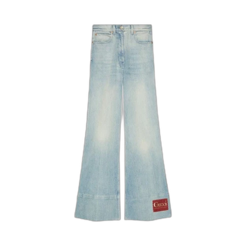 Gucci Zipper Detail Denim Jacket 'Blue/Mix'