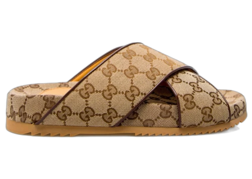 Gucci GG Slide Sandal Beige
