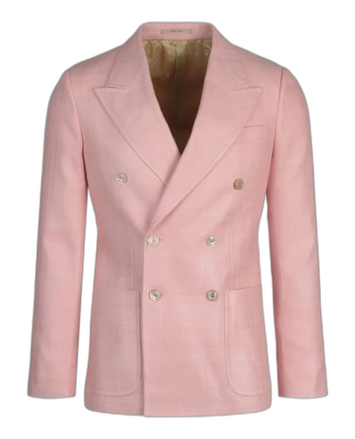 Gucci Double Breasted Blazer Pink