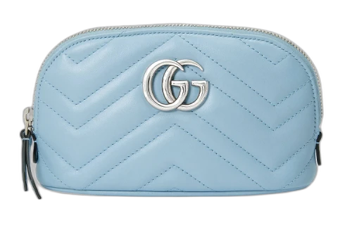 Gucci GG Marmont Medium Cosmetic Case 'Pastel Blue'