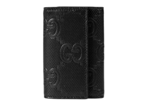 Gucci GG Embossed Key Case Black