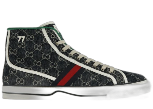 Gucci Tennis 1977 High Top Sneaker Blue