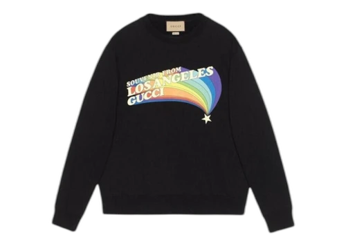Gucci Souvenir From Los Angeles Sweatshirt Black