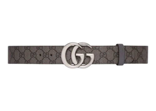 Gucci GG Marmont Reversible Belt Grey/Black