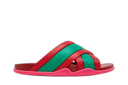 Gucci Web Stripe Slide Sandal 'Coral' (Women's)