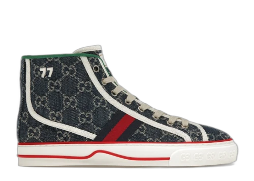 Gucci Tennis 1977 High Top Denim GG Print (Women's)