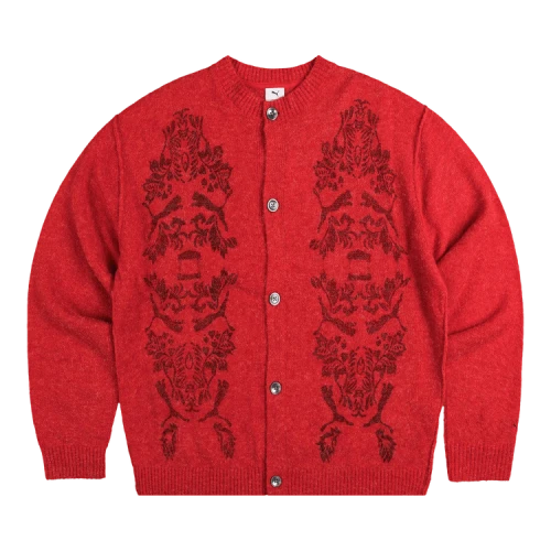 Puma x Aries Knitted Cardigan 'Red'