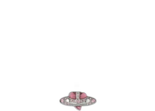 Vivienne Westwood Women's New Diamante Heart Pendant Platinum/Vintage Rose Crystal/Light Rose