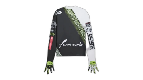Puma Tire Glove Crew Neck Long Sleeve T-Shirt Blue Crystal