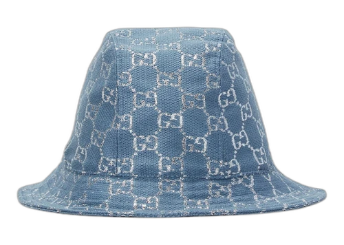 Gucci Lame Bucket Hat Blue