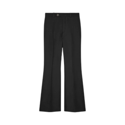 Gucci Wool Silk Cropped Flare Pant 'Pastel Mint'