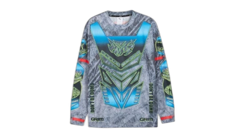 Puma x Asap Rocky Moto Armor Crew Neck Long Sleeve Pullover Shirt Puma White