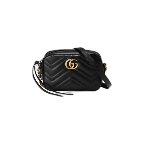 Gucci GG Marmont Matelassé Mini Camera Bag 'Black'