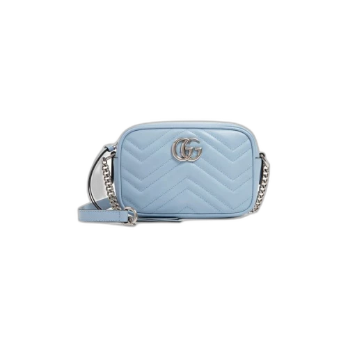 Gucci GG Marmont Matelassé Mini Bag 'Pastel Blue'