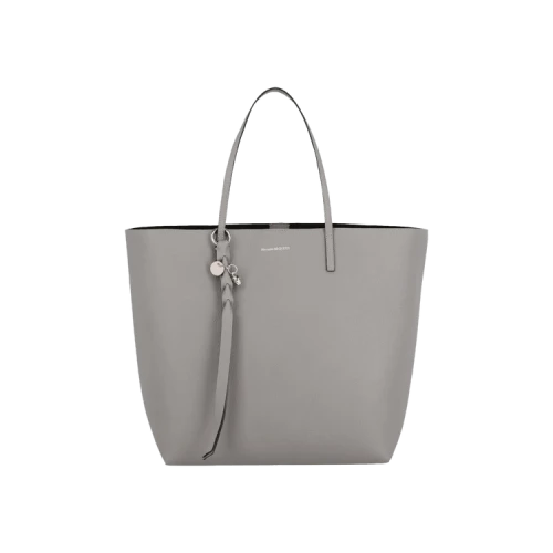 Alexander McQueen Skull Leather Tote 'Grey'