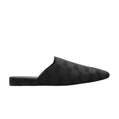 Balenciaga Cosy BB Mule 'All Over Logo - Grey Black'
