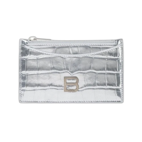 Balenciaga Hourglass Long Coin And Card Holder 'Silver'