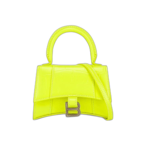 Balenciaga Mini Hourglass Strap Bag 'Fluorescent Yellow'