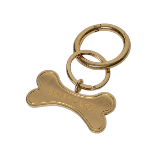Balenciaga Pet Keyring 'Gold'