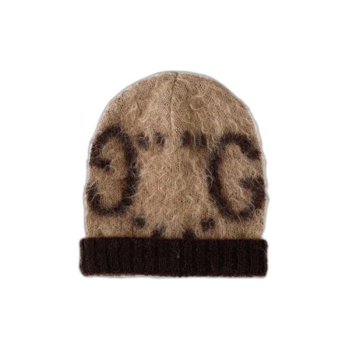 Gucci GG Mohair Wool Hat 'Beige/DarkBrown'