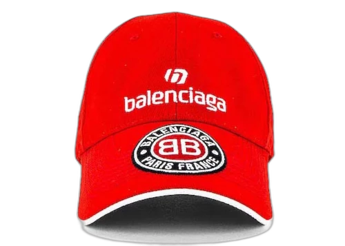 Balenciaga Soccer Cap Red/White/Black