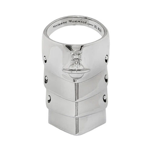 Vivienne Westwood Armour Ring P019 S 'Platinum'