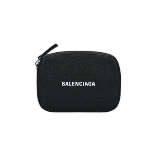 Balenciaga Card Case With Strap 'Black/White'