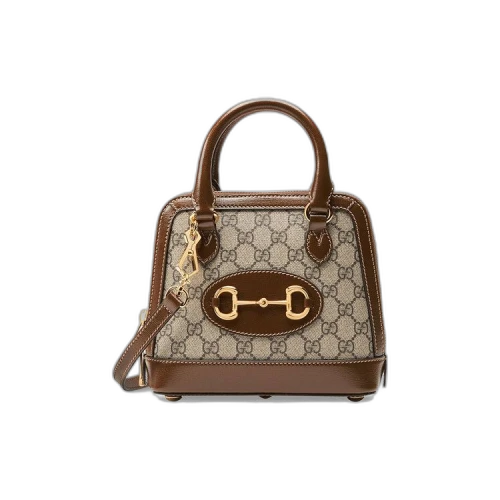Gucci Horsebit 1955 Mini Top Handle Bag 'Beige/Ebony'