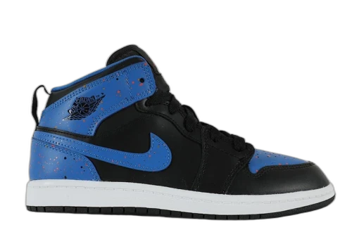 Jordan 1 Mid Royal Paint Splatter (PS)