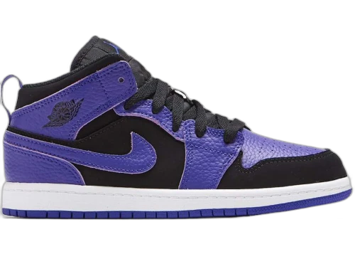 Jordan 1 Mid Black Dark Concord (PS)