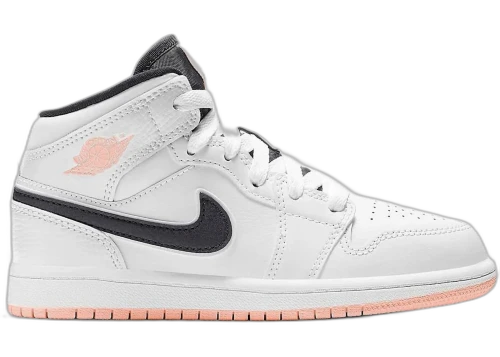 Jordan 1 Mid White Arctic Orange (PS)