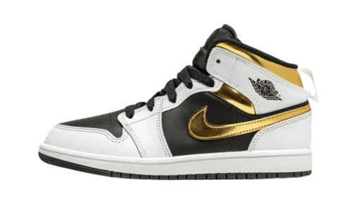 Jordan 1 Mid White Gold (PS)